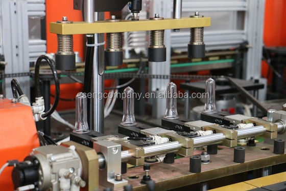دستگاه ساخت پریفرم بطری PET آبی نارنجی Eceng SMC 4 حفره