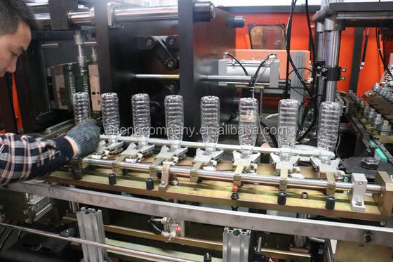دستگاه ساخت پریفرم بطری PET آبی نارنجی Eceng SMC 4 حفره